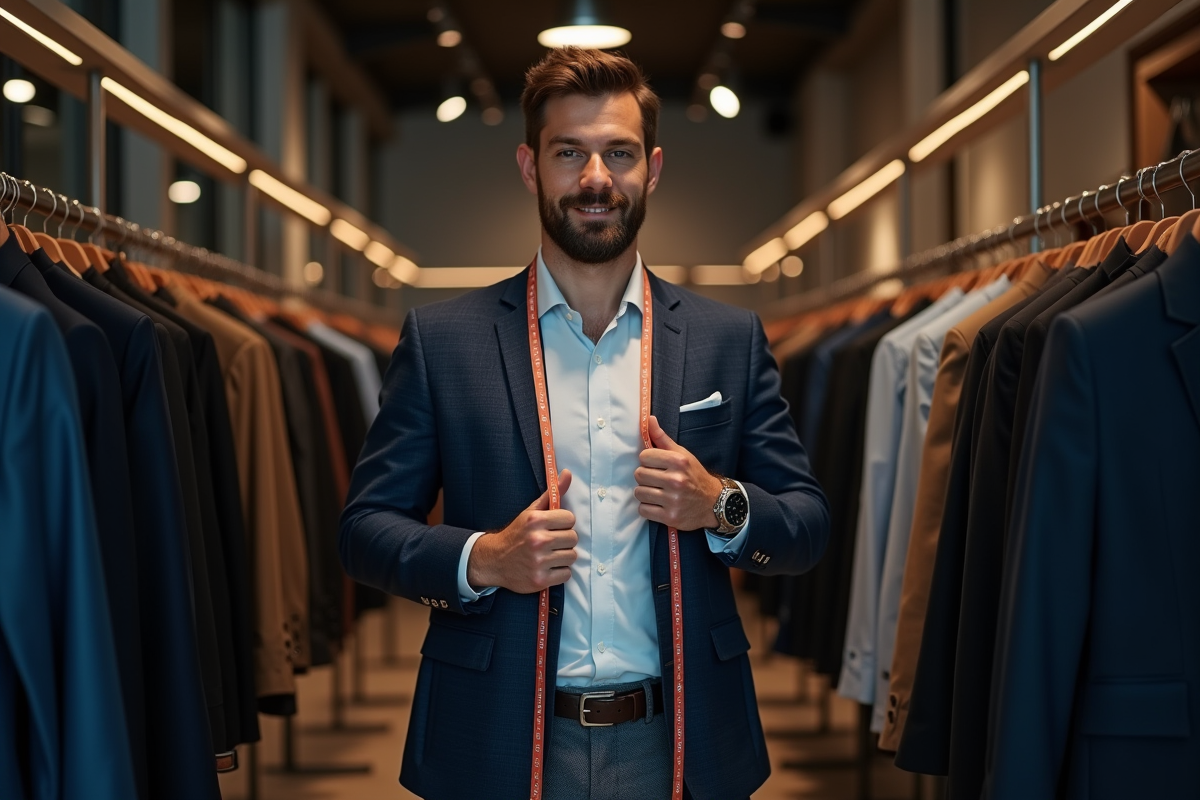 Tailles de vêtements homme 48/50 : correspondances et mesures